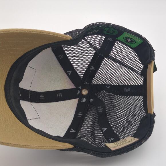 HippyTree Hat Cap Snap Back Blue Tan Mesh Trucker Patch Sustainable Mens Outdoor - Picture 10 of 12